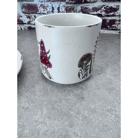 Hand Painted Mushroom Plate & Matching Mug Hobo Hippie Cottage Core Fairy Decor - Picture 7 of 10